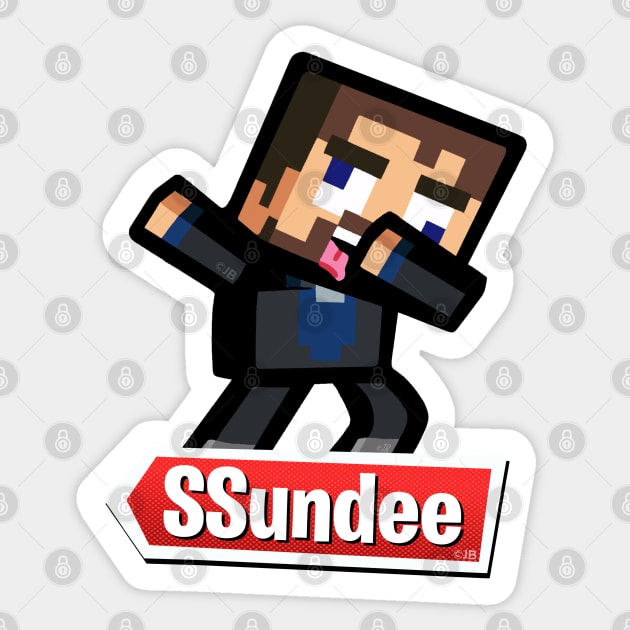 Dabbing Ssundee Sticker by Sketchy